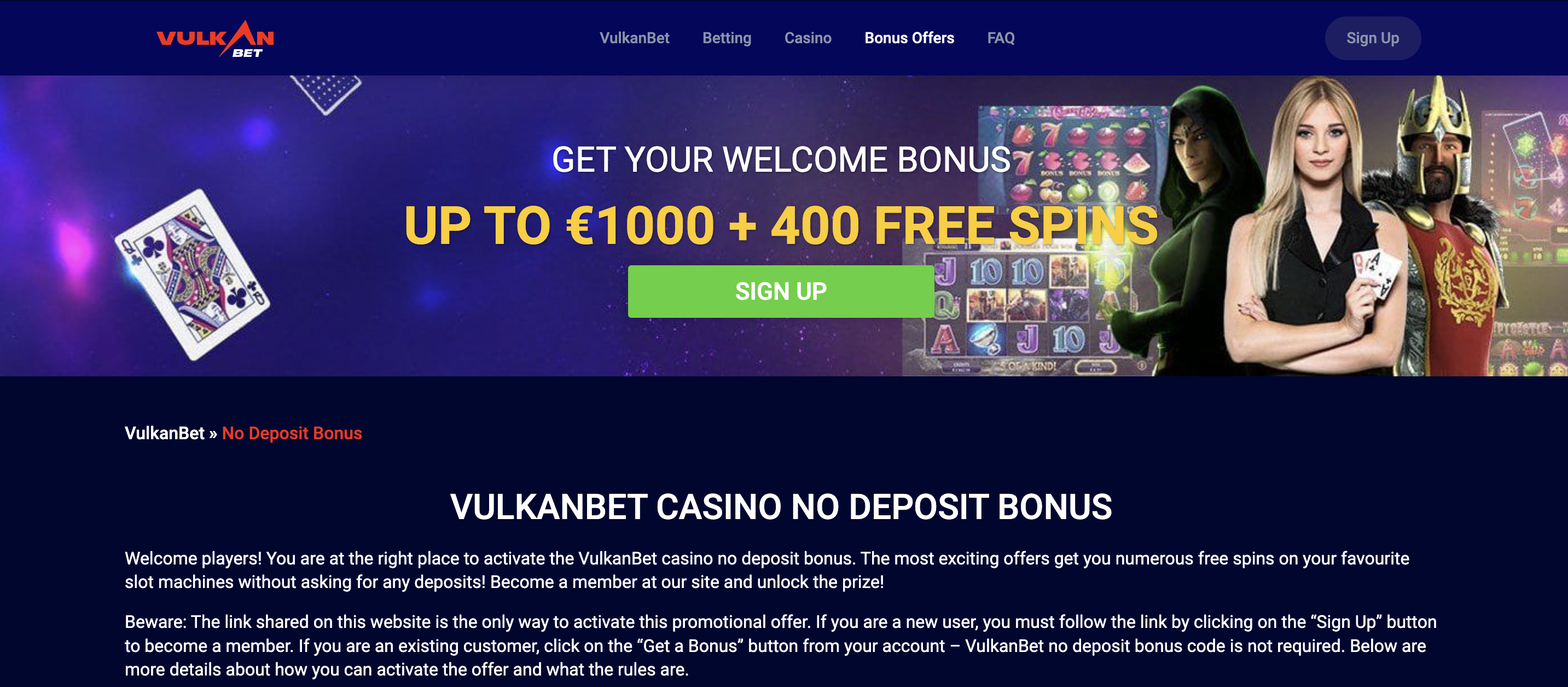 Vulkan bet