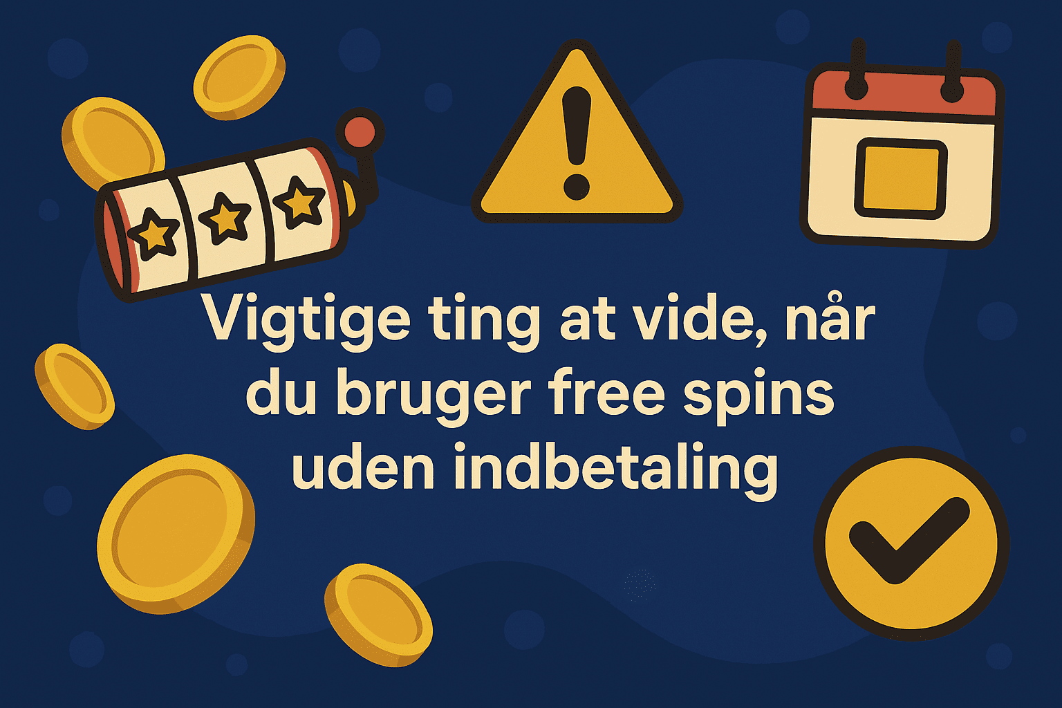 Vigtige betingelser du skal kende ved free spins uden indbetaling